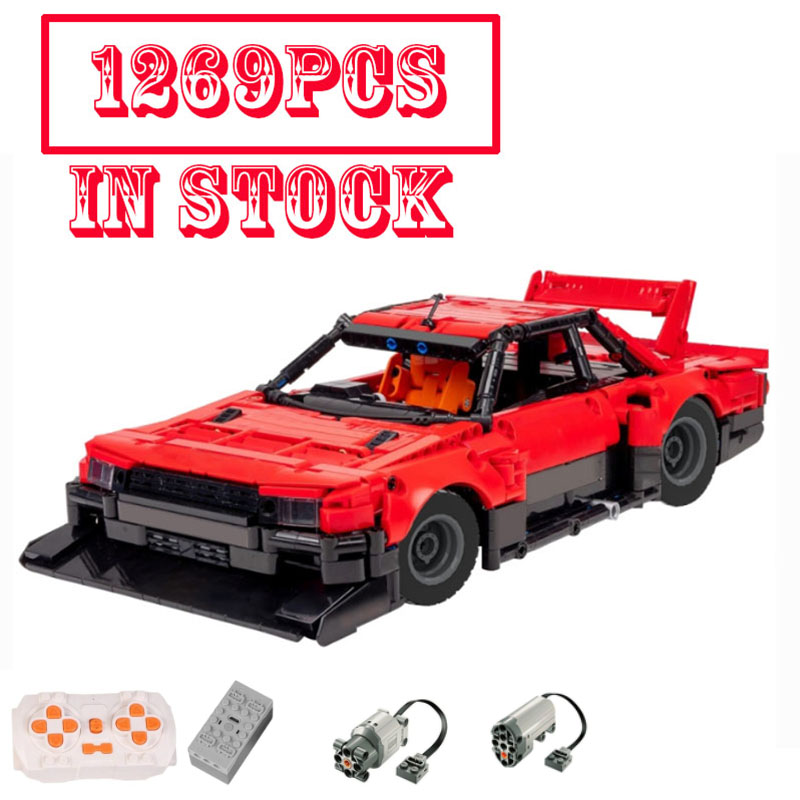Vintage Collectible Toy Cars - 1288 ชิ้น บล็อกตัวต่อรถสปอร์ตสไตล์วินเทจยุค 80 JDM แบบเทคนิค