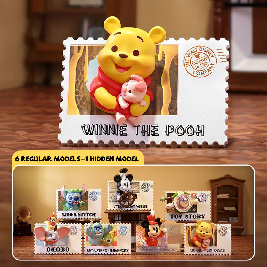 Collectible Vintage Disney Stamps - มินิโซ ดิสนีย์ บลายด์บ็อกซ์ ซีรีส์แสตมป์วินเทจ ฟิกเกอร์สะสม ตุ๊กตาไวนิล