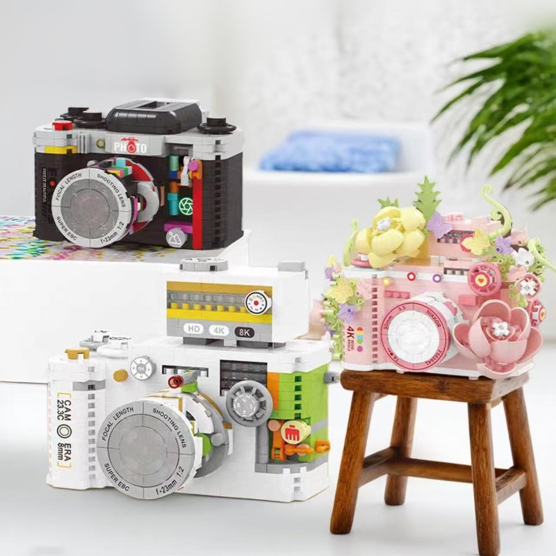 Collectible Vintage Cameras - บล็อกประกอบกล้องวินเทจ ของตกแต่งตั้งโต๊ะ รุ่นสะสม
