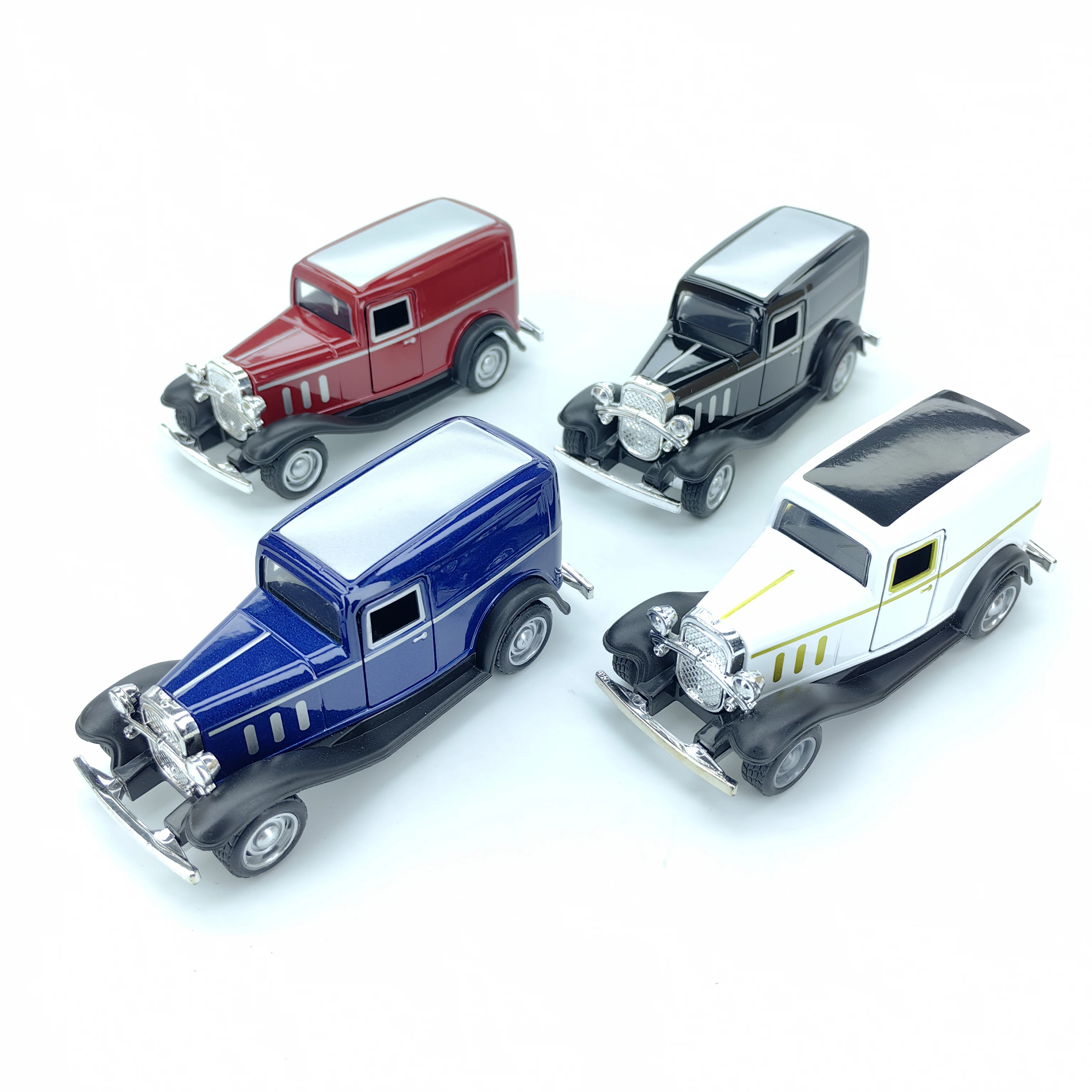 Vintage Collectible Toy Cars - รถของเล่นโลหะผสมย้อนยุค รุ่นสะสม ของตกแต่งรถโบราณ ของเล่นโลหะสำหรับเด็กผู้ชาย