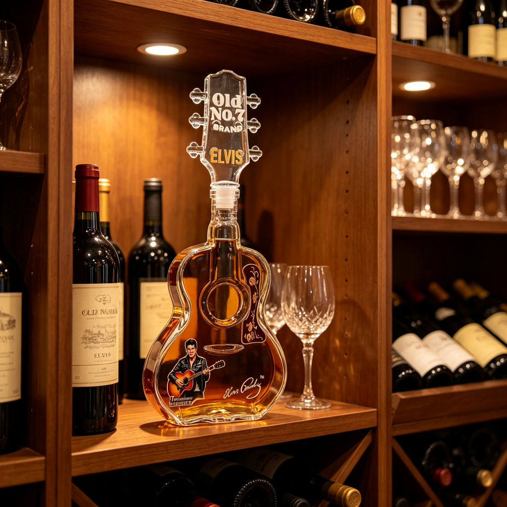 ขวดแก้วรูปกีตาร์เอลวิส เพรสลีย - Vintage Collectible Bottles บทวิจารณ์และราคา