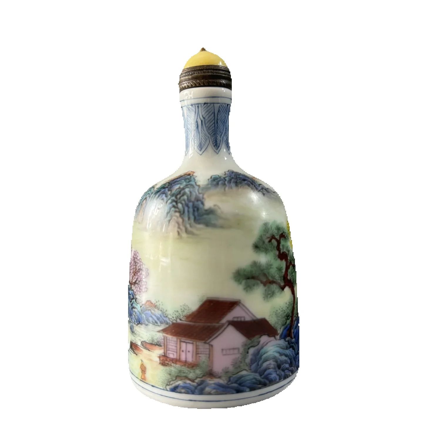 ขวดสูบยาสูบลายวิวทิวทัศน์จีนโบ - Vintage Collectible Bottles บทวิจารณ์และราคา