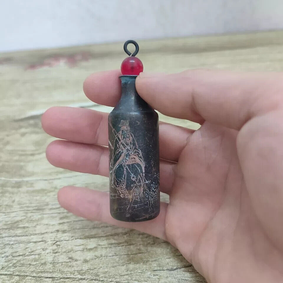 จีนโบราณ Vintage ทองแดงแกะสลัก - Vintage Collectible Bottles บทวิจารณ์และราคา