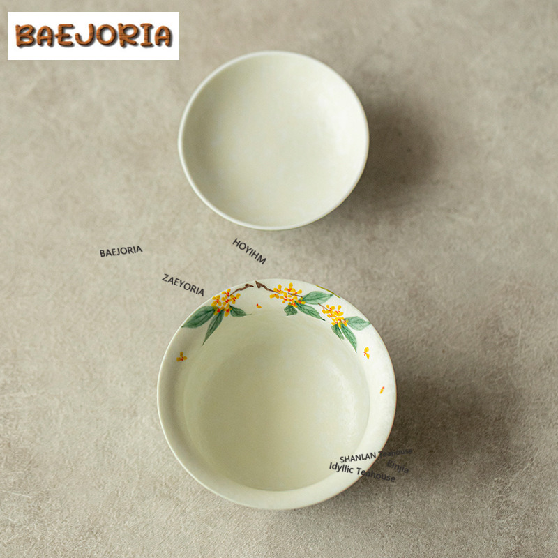 ชุดกาน้ำชา Gaiwan สีเขียวลายส้ - Vintage Items Collection บทวิจารณ์และราคา