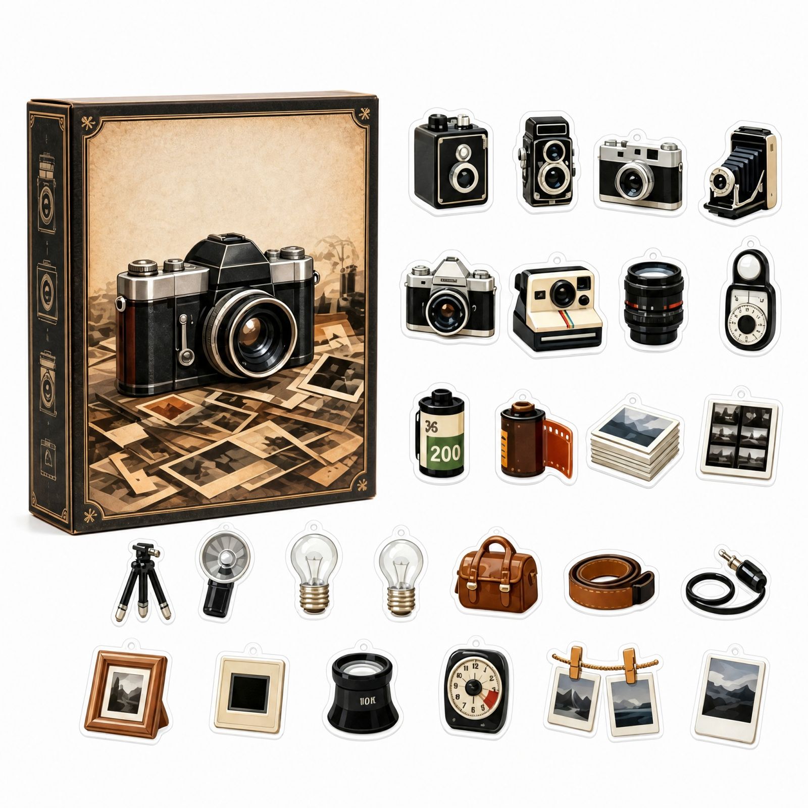 ปฏิทินจุติคอลเลกชันภาพถ่ายวินเ - Collectible Vintage Cameras บทวิจารณ์และราคา